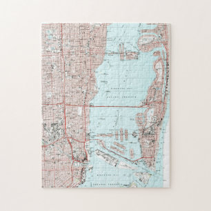 Miami Florida karta (1994) Pussel