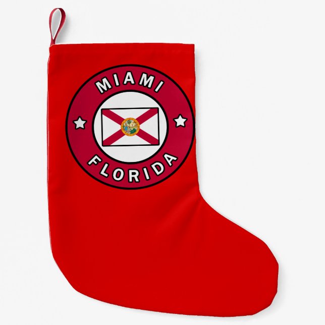 Miami Florida Liten Julstrumpa (Framsidan)