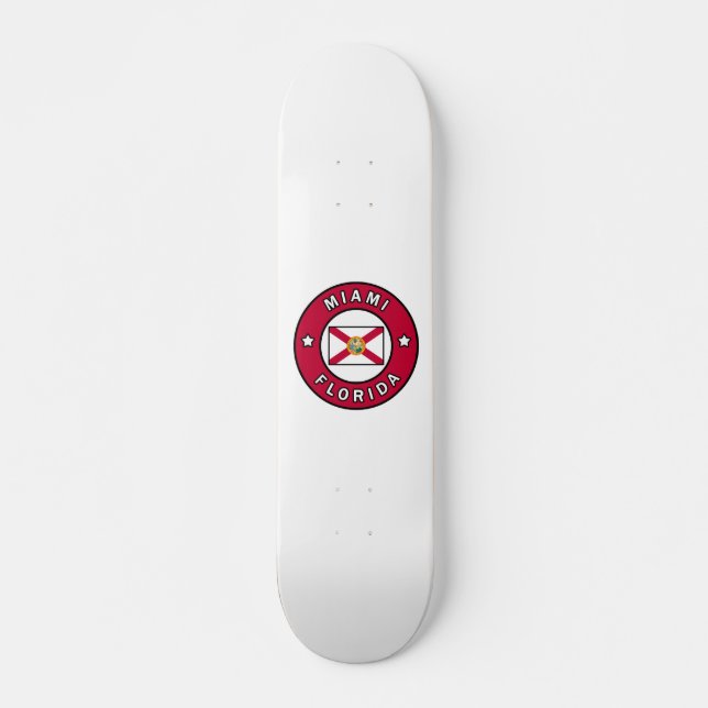 Miami Florida Mini Skateboard Bräda 18,5 Cm (Framsida)