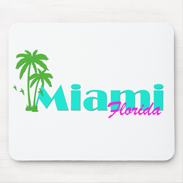 Miami Florida Mousepad Musmatta (Framsidan)