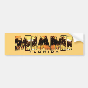 Miami Florida palmträdbildekal Bildekal