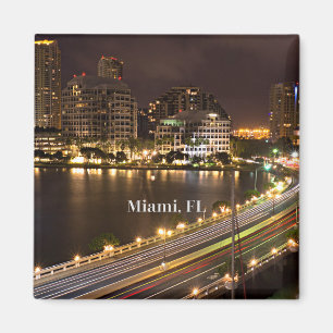 Miami, Florida panoramisk syn Magnet