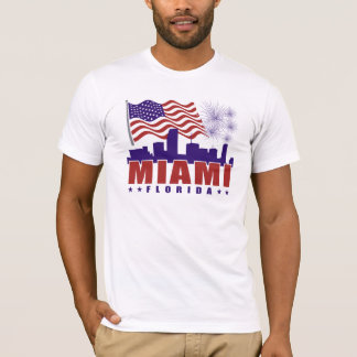 Miami Florida patriotisk T-tröja Tee