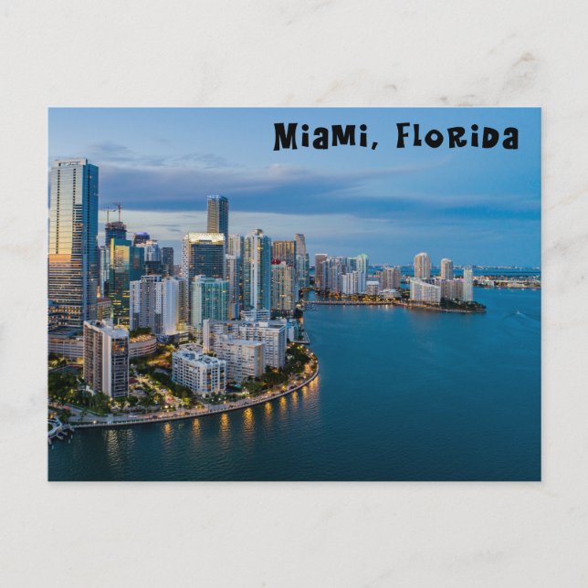 Miami Florida Postcard Vykort (Framsida)