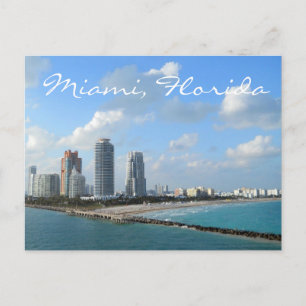 Miami Florida Postcard Vykort