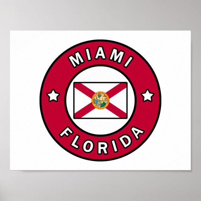 Miami Florida Poster (Framsidan)