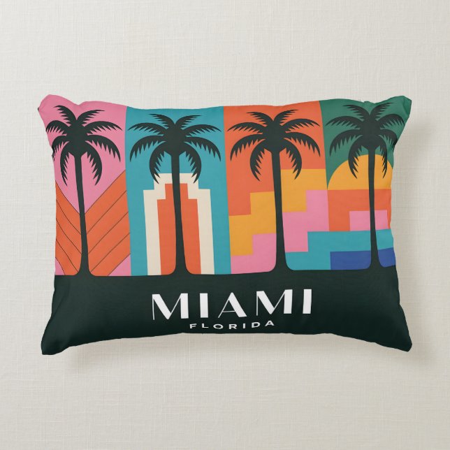 Miami Florida Prydnadskudde (Framsidan)