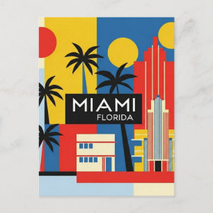Miami Florida Resa Vykort