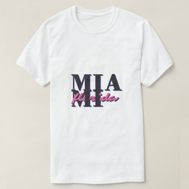 Miami Florida - Retro Bold Typography Graphic T Shirt (Design framsida)