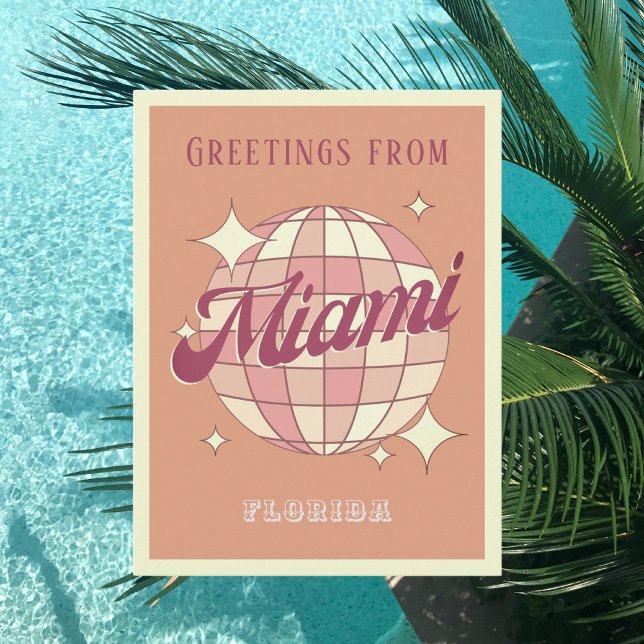 Miami Florida Retro Vintage Postcard Vykort (Skapare uppladdad)