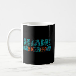 Miami Florida Retro Vintage Weasted Throwback 96 Kaffemugg