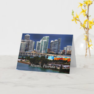 Miami, Florida skyline Kort