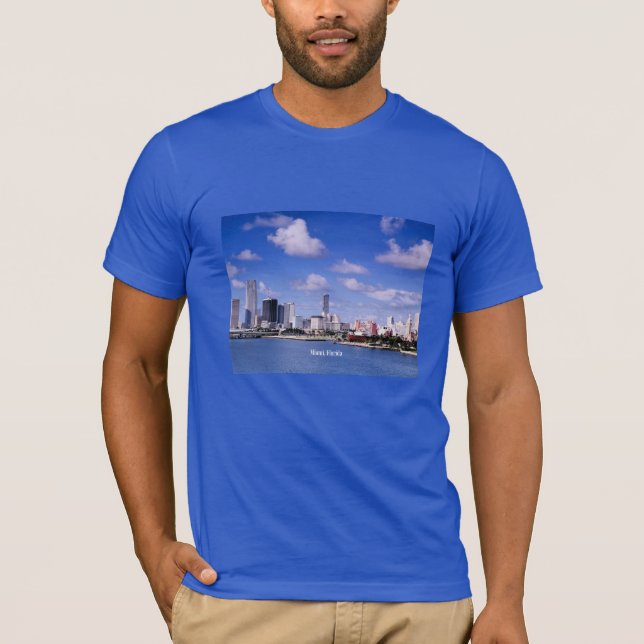 Miami, Florida Skyline T Shirt (Framsida)