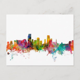 Miami Florida Skyline Vykort