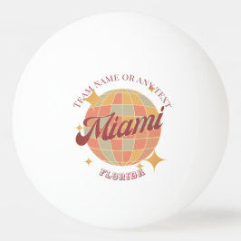 Miami Florida Stad bordtennis Pingisboll