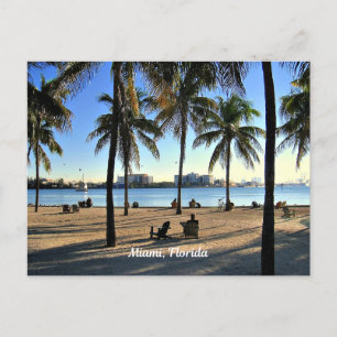 Miami, Florida-stranden Vykort