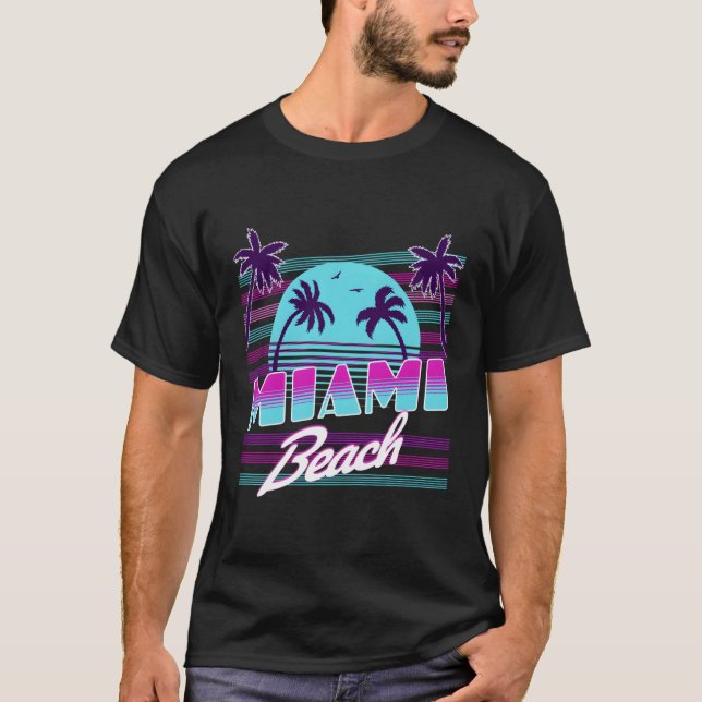 Miami Florida T Shirt (Framsida)