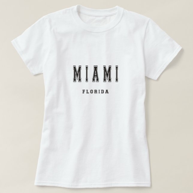 Miami Florida Tee Shirt (Design framsida)