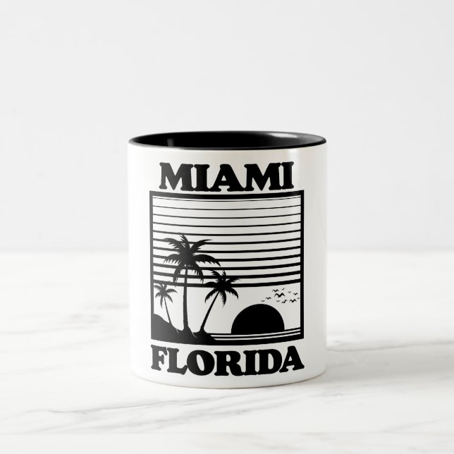 Miami,Florida Två-Tonad Mugg (Center)