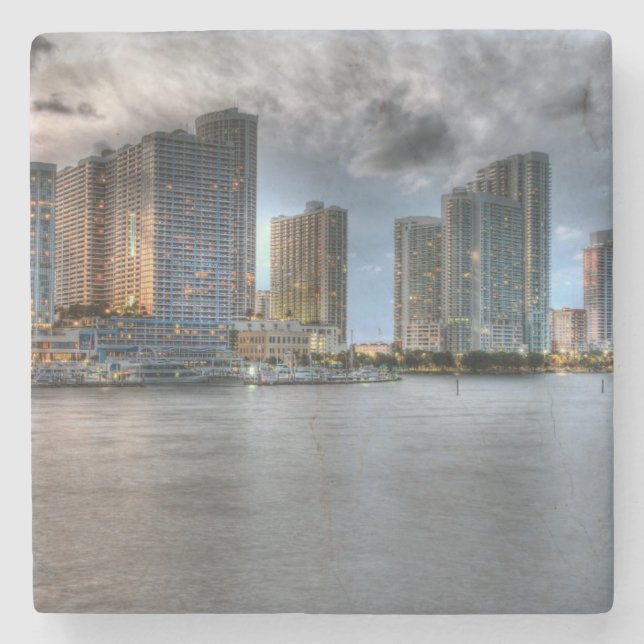 Miami Florida Underlägg Sten (Framsidan)