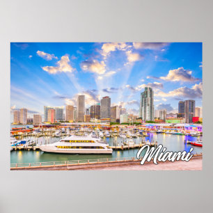 Miami, Florida, United Stater Poster