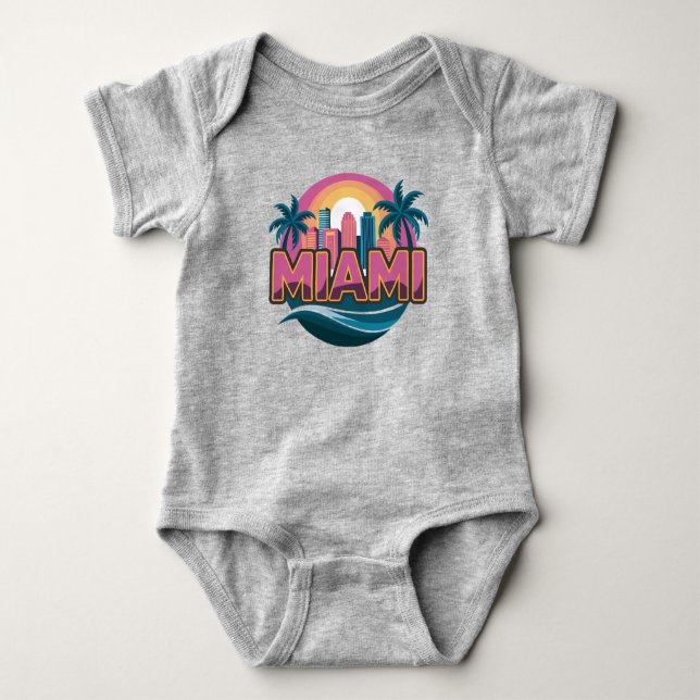 Miami Florida United Stater T Shirt (Framsida)