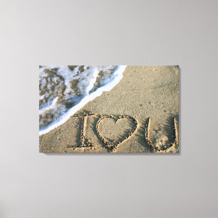Miami, Florida, USA. I kärlek du Canvastryck