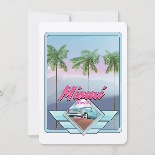 Miami Florida Vintage resemål (Framsida)