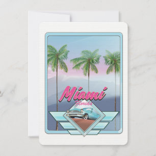 Miami Florida Vintage resor poster