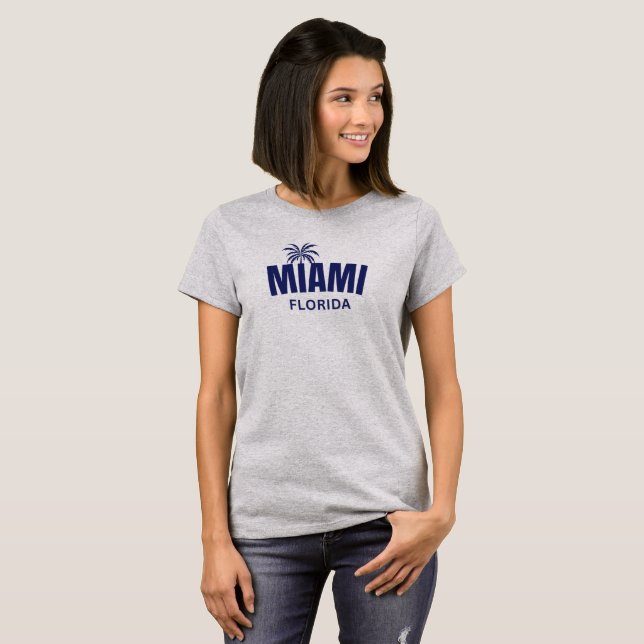 Miami Florida Women's T-Shirt (Hel framsida)