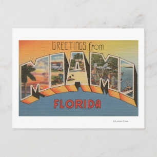 Miami, FloridaLarge Brev ScenesMiami, FL Vykort