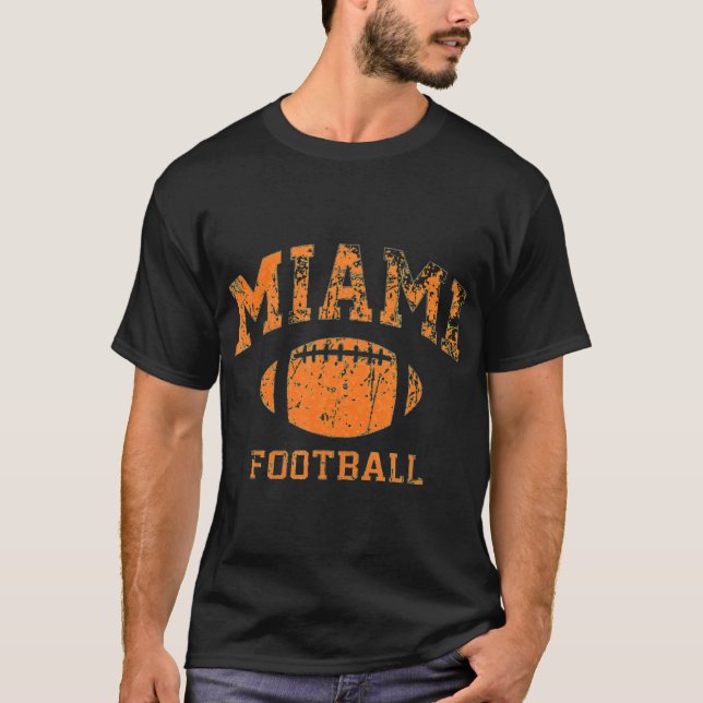 Miami Football funny T Shirt (Framsida)