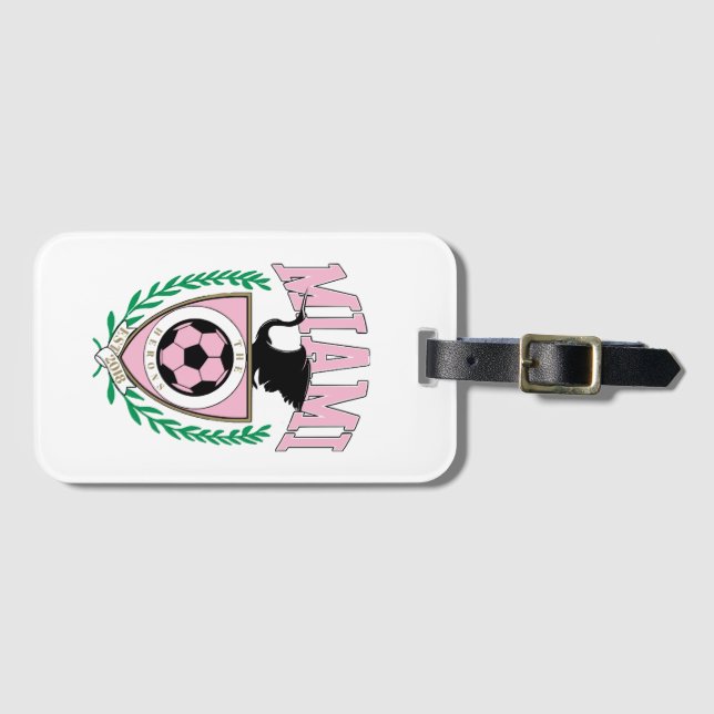 Miami fotboll Varsity stil  Bagagebricka (Framsida horisontal)