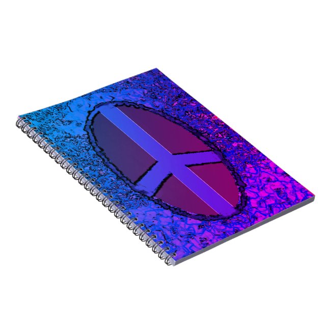 Miami Fredstecken Spiral bärbar dator Anteckningsbok (Högra Sidan)