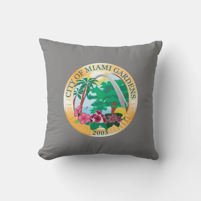 Miami Gardens (Florida) City Seal Kudde (Framsida)