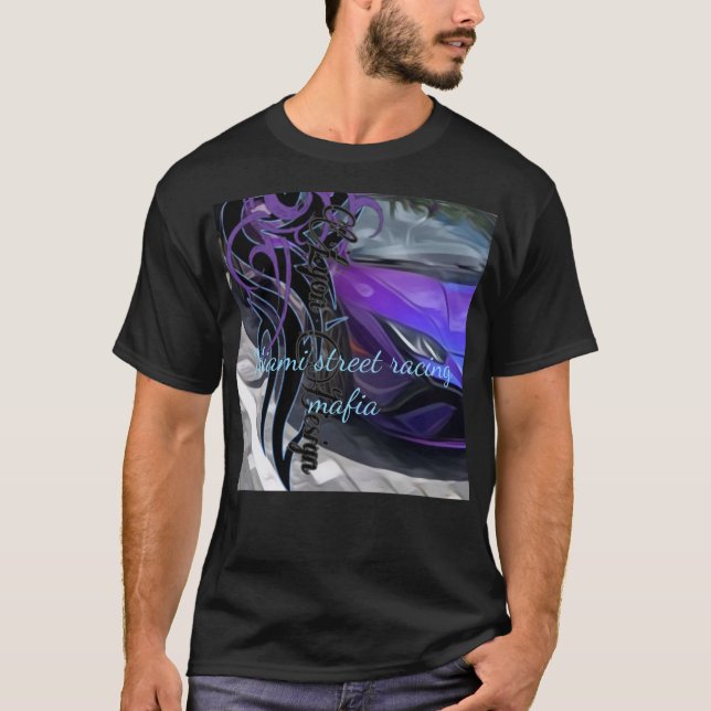 Miami gatumaffia  t shirt (Framsida)