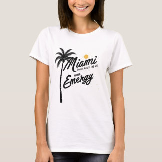 Miami Girl Energy Tröja | Beach Girl Grafisk T-Shi