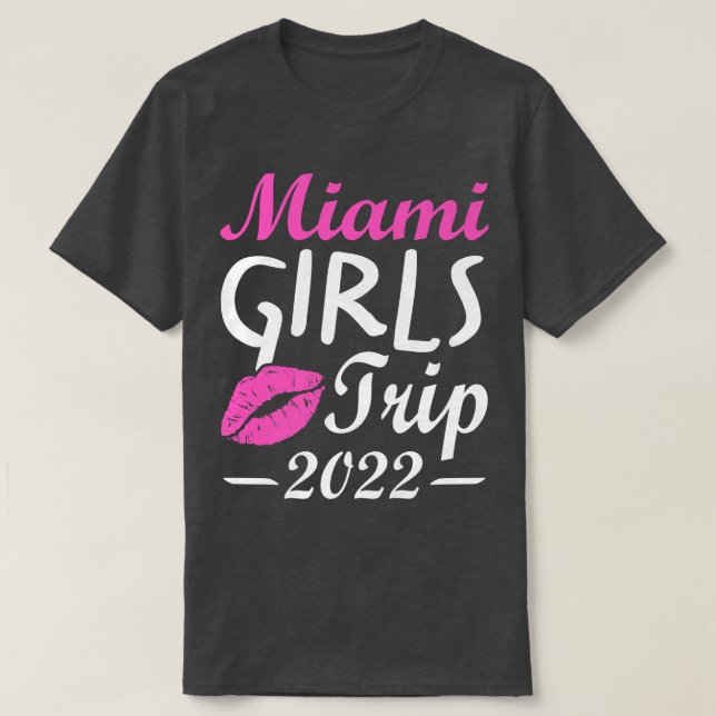 Miami Girls Trip 2022 Systerfest Bröllop P T Shirt (Design framsida)