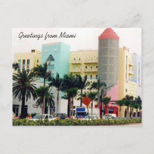 miami hälsning vykort