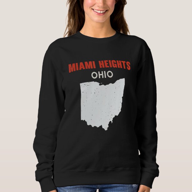 Miami Heights Ohio USA State America Travel Ohioan T Shirt (Framsida)