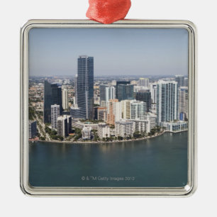 Miami horisont julgransprydnad metall
