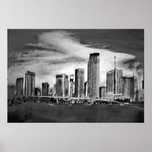 Miami horisontkol poster