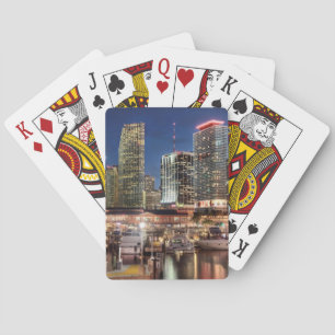 Miami horisontstad i Florida Spel Kort