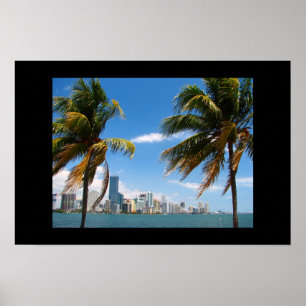Miami horisonttryck poster