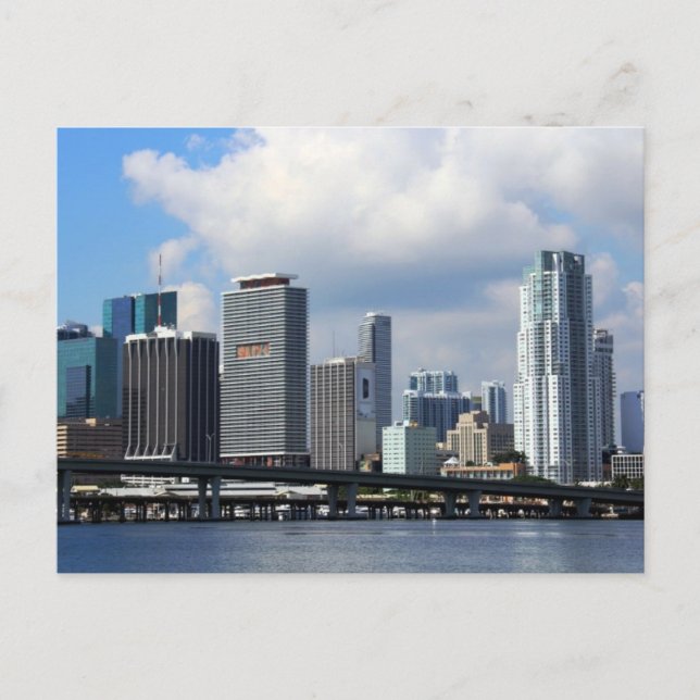 Miami i vattenfronten vykort (Framsida)