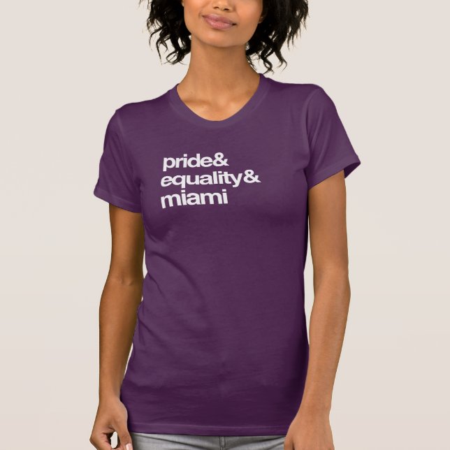MIAMI JÄMSTÄLLDHET OCH PRIDE -- .png Tee (Framsida)