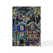 Miami jul stadsdel illustration