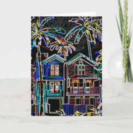 Miami jul stadsdel illustration kort