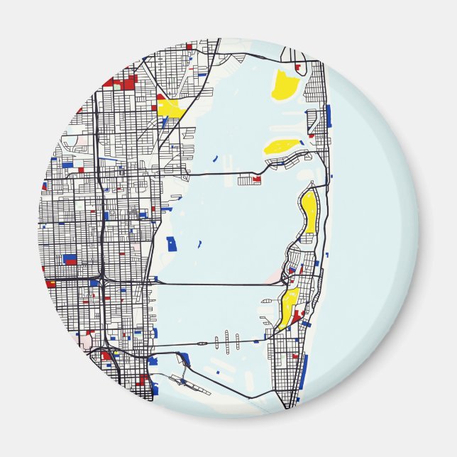 Miami karta magnet (Framsidan)