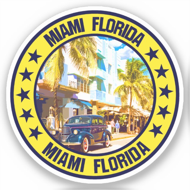 Miami Klistermärken (Framsida)